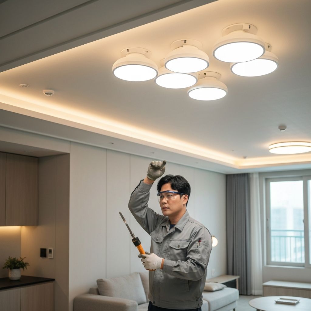 LED 조명 설치 시공 완료